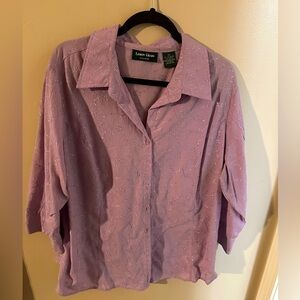 Lemon Grass Blouse- purple, 2x, like new condition.